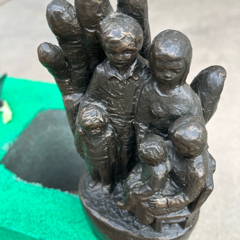 Handcrafted Family Sculpture in Bronze